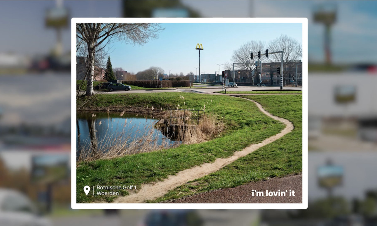 A shortcut or path to a McDonald's restaurant in the Netherlands