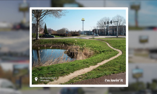 A shortcut or path to a McDonald's restaurant in the Netherlands