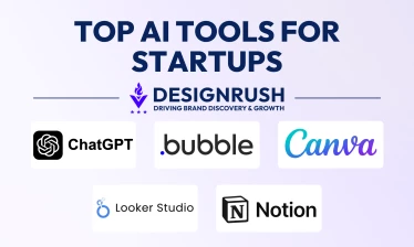 A graphic illustrating various AI tools available for startups