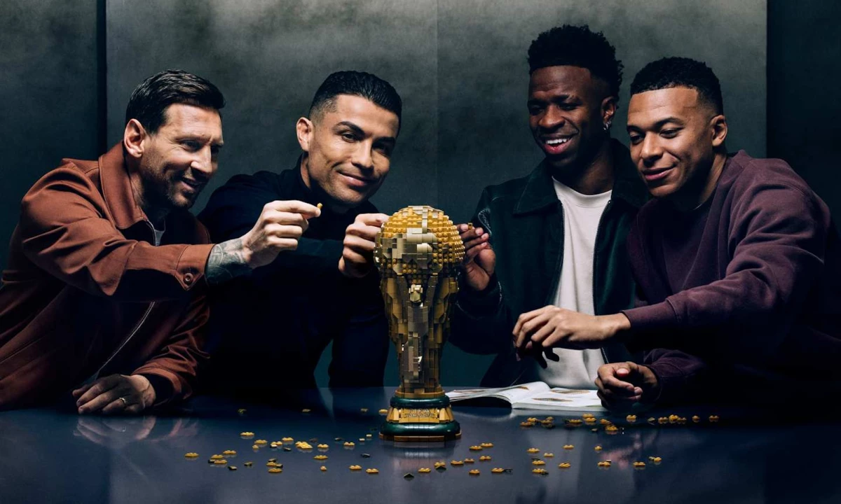 Ronaldo, Messi, Mbappe and Vinicus Jr pictured in LEGO's latest campaign