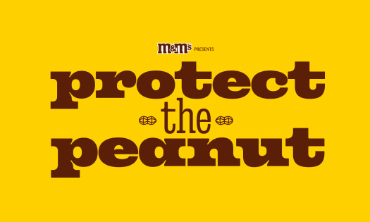 The M&M's Protect the Peanut banner