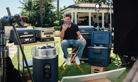 Tom Brady pictured with Ninja's appliance lineup for summer 2026