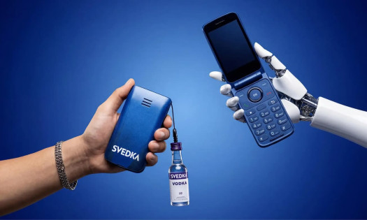 Svedka Vodka launched the Svedphone on April 7, a limited-edition, chrome-blue flip phone priced at $5.