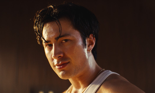 Hudson Williams working out with Peloton equipment