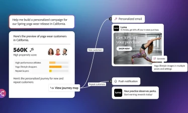 A screenshot showing Adobe CX Enterprise in use