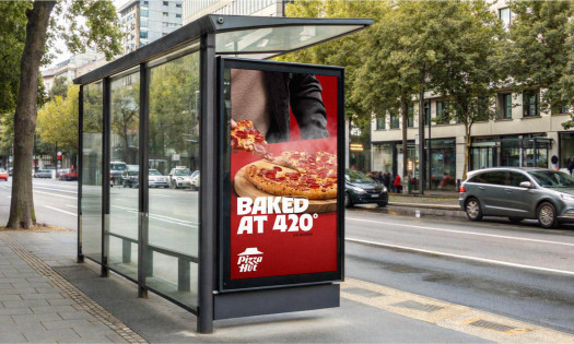 Pizza Hut's 4/20 OOH