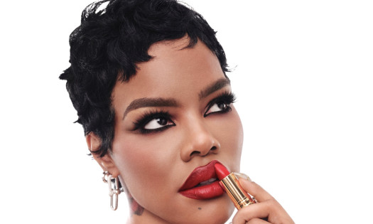 Teyana Taylor with the Super Lustrous lipstick