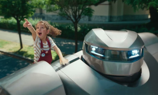 A young girl and her reimagined RAV4 as a robot