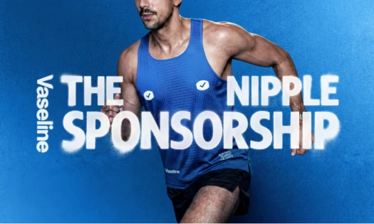 A runner donning a Vaseline runner's vest