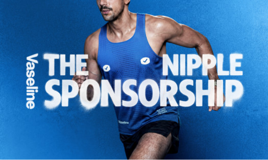 A runner donning a Vaseline runner's vest