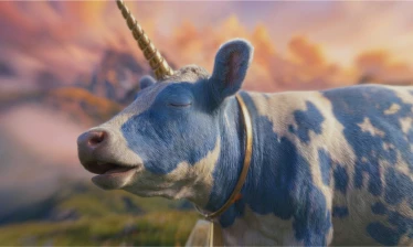 A "unicow" singing