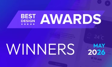 DesignRush's Design Awards banner for May 2026