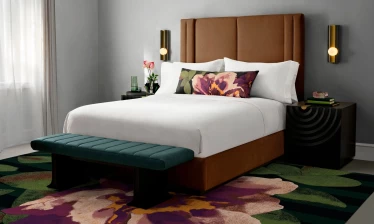 The W Hotels Living collection bedroom furniture.