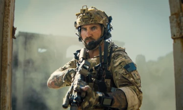 A US army soldier in action