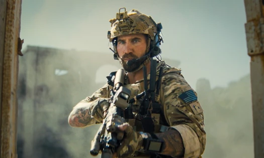 A US army soldier in action