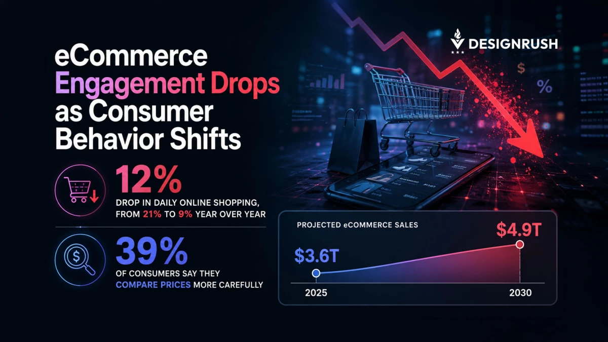 Daily Online Shopping Falls 12% YoY, Reducing Brands’ Chances to Convert