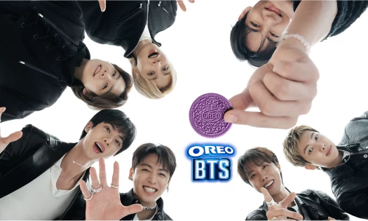 BTS with their new OREO flavor