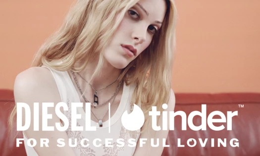 The Diesel x Tinder Pride Month banner