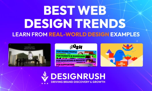 Best Web Design Trends: Bright Colors Chatbot Geometric Shapes
