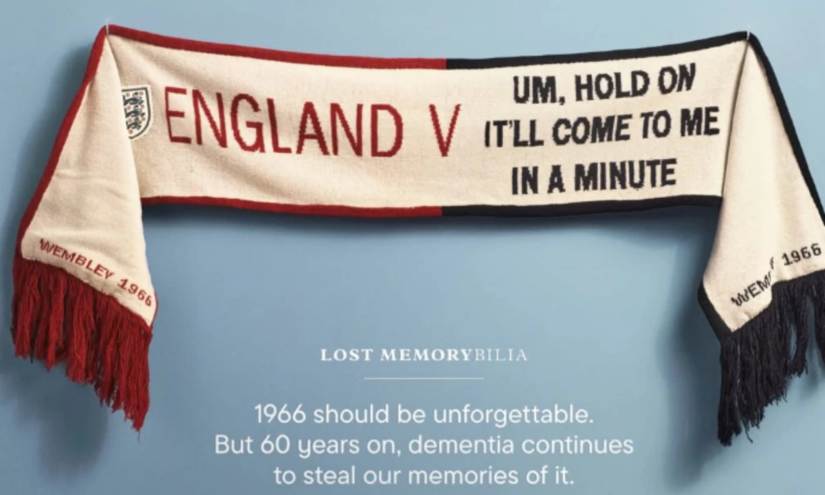 Alzheimer's Society Depicts Dementia With 1966 World Cup Keepsakes