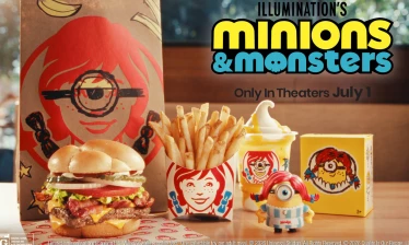The new Wendy's x Minions & Monsters meal