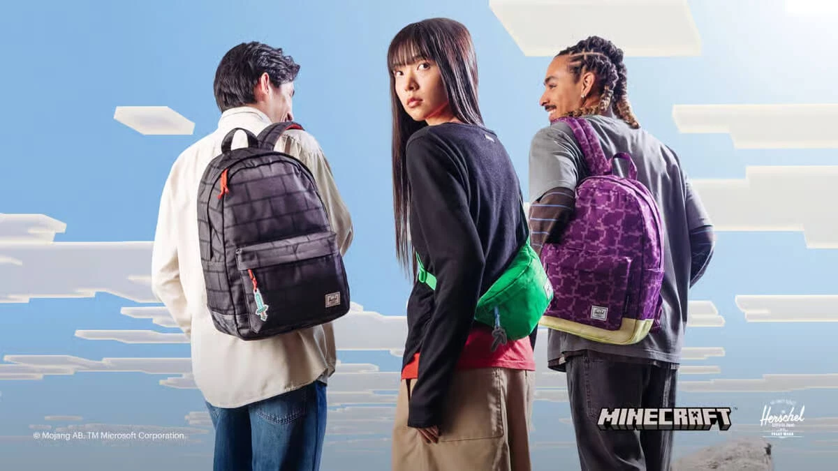 Minecraft and Herschel Made a Backpack That Works in Both Worlds
