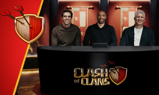 Thierry Henry, Kaká and Schweinsteiger behind a desk