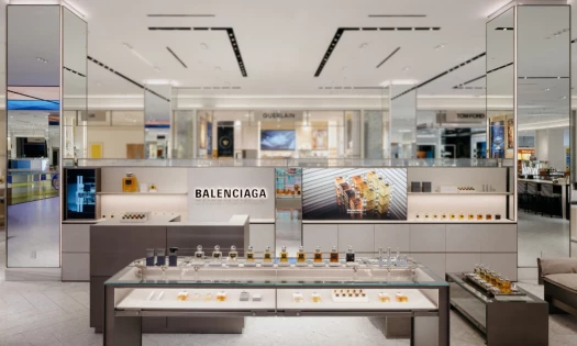 Balenciaga frangrance counter in Saks Fifth Avenue