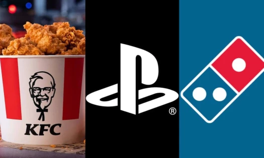 KFC and Domino's together with Playstation