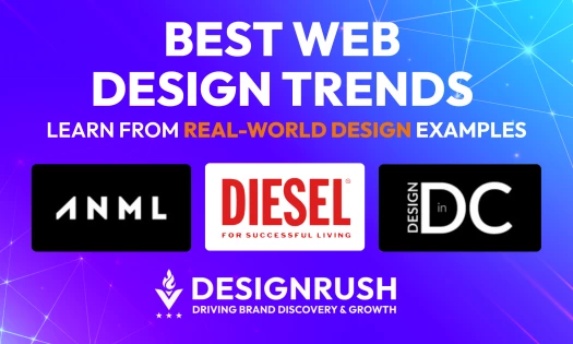 Best Web Design Trends: Bright Colors Chatbot Geometric Shapes