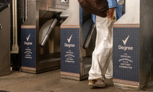 Degree OOH in New York's hottest subways