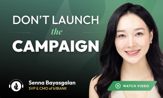 Lead image featuring professional headshot of Vice President and Chief Marketing Officer Senna Bayasgalan.