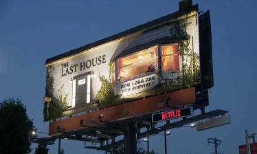 Reuters' coverage of the Netflix "The Last House" billboard