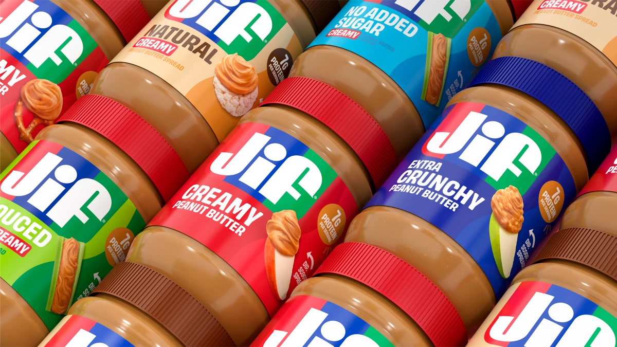 A Jif smore sandwich up-close