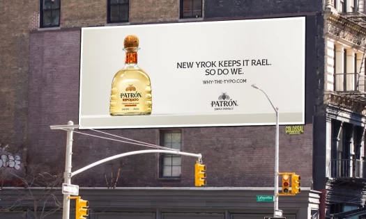 PATRÓN billboard asking: What's in your tequila?