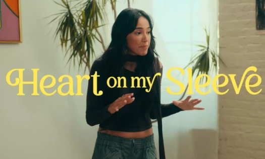 Wally Baram with the title: "Heart on my Sleeve" written in yellow calligraphy.