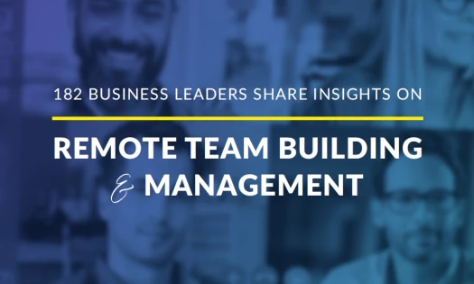 cover of the remote team building and management report - 2020/2021