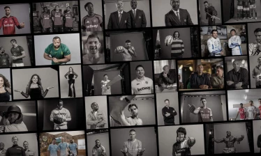 Photo collage of athletes across football, rugby, F1, baseball, UFC, cricket, and more.