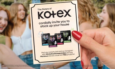 Kotex rush week bid card sweepstakes