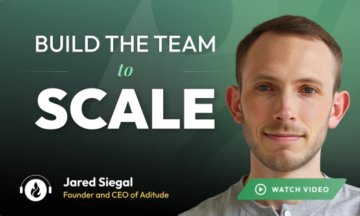 Headshot of Jared Siegal, the founder and CEO of Aditude, who's featured in episode 150 of the DesignRush Podcast.