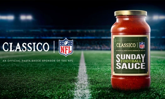 Classico Sunday Football Sauce on an NFL football pitch.