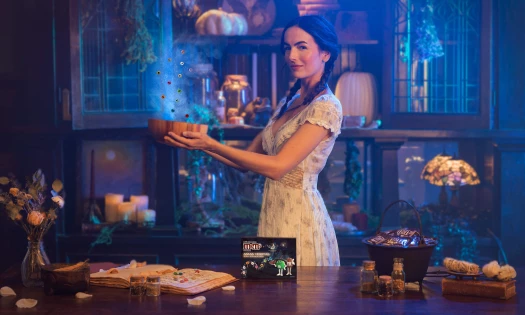 Camilla Belle recreates her iconic scene from the original film with a sweet M&M’S twist