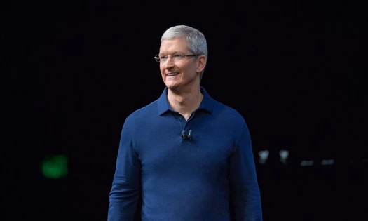 Former Apple CEO Tim Cook pictured