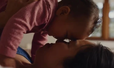 A mom and her baby