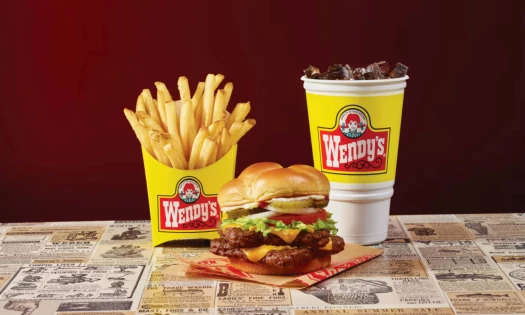 Wendy's iconic yellow packaging