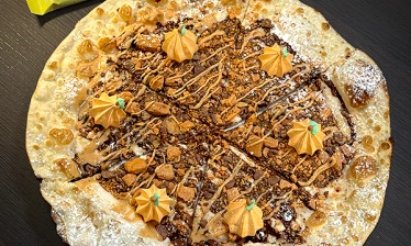 Butterflinger's Crazy Pizza collab with Heidi Klum