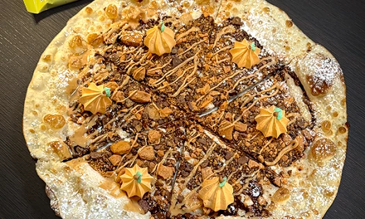 Butterflinger's Crazy Pizza collab with Heidi Klum