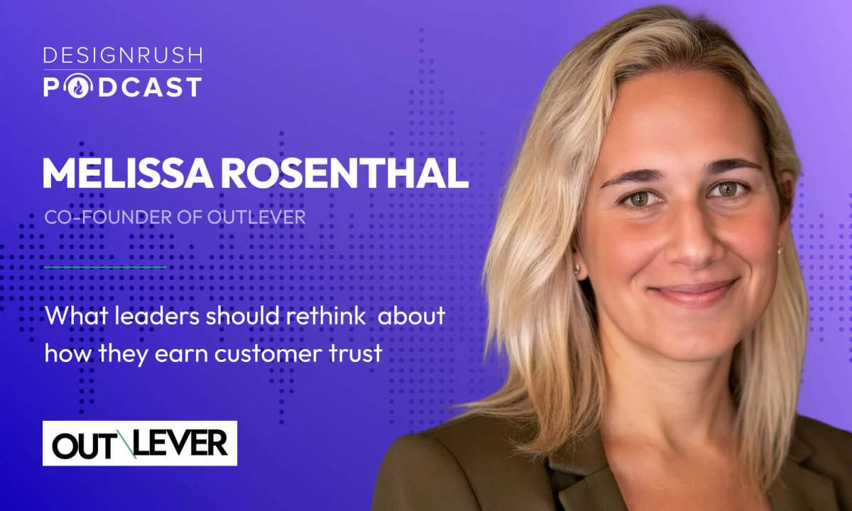 Headshot of Melissa Rosenthal, Co-Founder of Outlever, featured on the DesignRush Podcast.