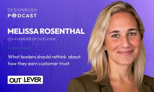 Headshot of Melissa Rosenthal, Co-Founder of Outlever, featured on the DesignRush Podcast.
