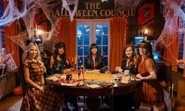Reese's Halloween Council members from left to right: Macy Blackwell, Zaire Alford, Christina Ricci, Kathy Najimy, and Rachel Iwanyszyn.